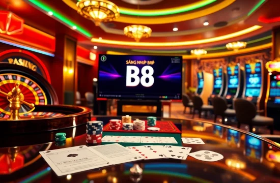 Engage with ĐĂNG NHẬP B8 at an exciting online casino with vibrant interfaces and classic gambling elements.