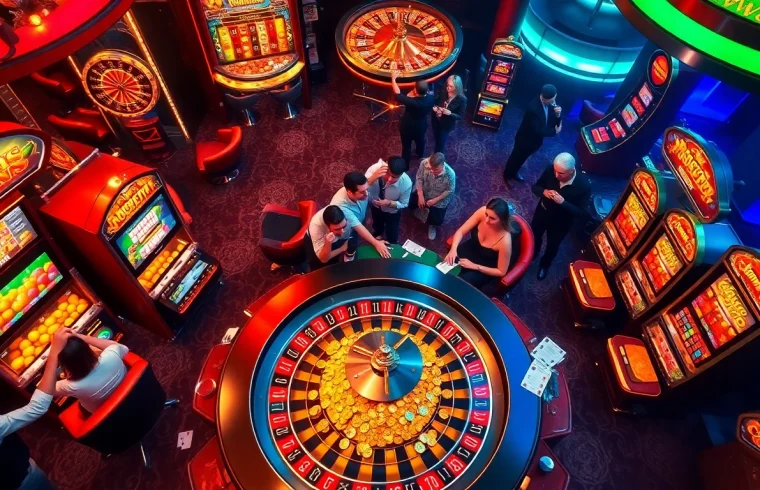 Players experiencing thrilling moments at ww88 casino with vibrant games and rich color.